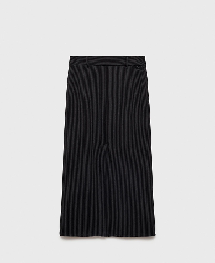 Mango Women's Pinstripe Suit Skirt