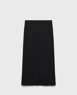 Mango Women's Pinstripe Suit Skirt