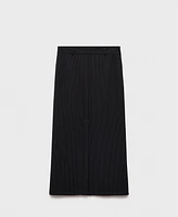 Mango Women's Pinstripe Suit Skirt