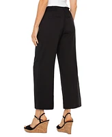 Liverpool Los Angeles Women's Pull-on Wide-Leg Crop Pants