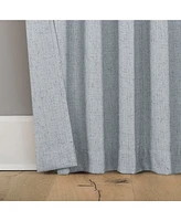 Generation Roxy Slub Texture Tacked Bow Semi-Sheer Tie Top Curtain Panel