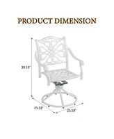 Patio Dinning Swivel Chair Set of 2 Outdoor Swivel Rocker Patio Chairs Bistro Chairs Outdoor Dining Chairs