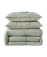 Dkny Pure Ruched Gauze 3-Pc. Comforter Set