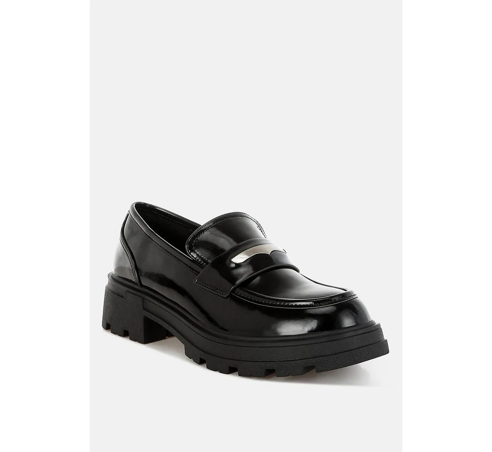 Gleam Stride Chunky Loafers