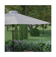 Bali 9' Round Uv Resistant Outdoor Patio Umbrella With Height Lever And 33° Push Button Tilt