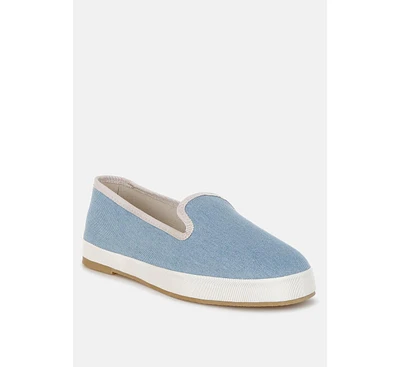 Palin Denim Slip On Loafers