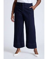 Eloquii Plus The Pintuck Cropped Trouser Jean