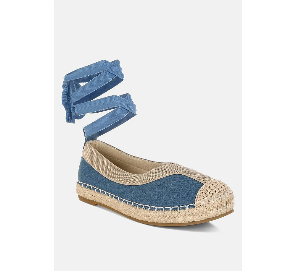 Nalya Detachable Lace Up Espadrille Sandals