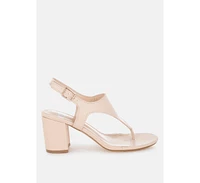 Ann Real Leather Thong Toe Sandals