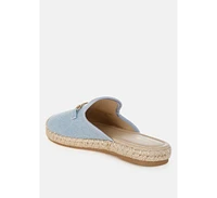 Midori Denim Slip-On Mules