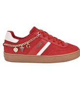 Guess Women's Naoko Charm Lace-Up Court Sneakers