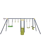 7-in-1 A-Frame Outdoor Swing Set