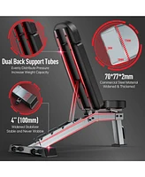 Joroto Weight Bench, Adjustable Workout Bench Press, Foldable Strength Training Benches for Home Gym Full Body Workout, Incline Decline Flat Utility W