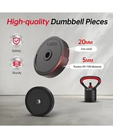 Joroto Adjustable Dumbbell Set, Weights Dumbbells Set with Connector, 4 in1 Workout Weight Set for Home Gym Used as Barbell, Kettlebells, Push up Stan