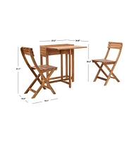 Walten Flower Shelf Outdoor Bistro Set