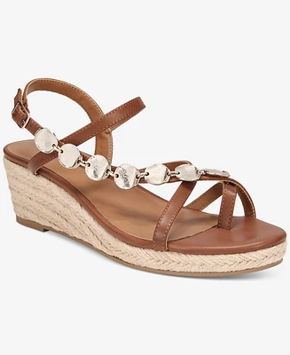 Style & Co Women's Vernn Embellished Wedge Sandals, Exclusively at Macy's