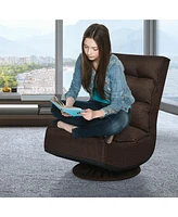 5-Position Folding Floor Gaming Chair