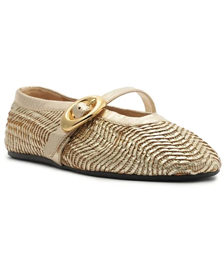 Arezzo Women's Esme Round Toe Ballet Flats