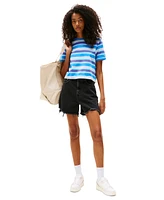 Tommy Jeans Women's Mom Cut-Off Denim Shorts