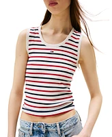 Tommy Jeans Women's Essential Ribbed Striped Tank Top