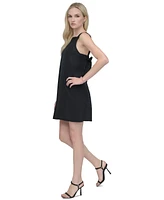 Dkny Women's Bow-Back Sleeveless A-Line Dress