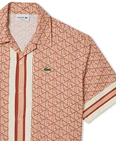 Lacoste Men's Geo-Pattern Stripe Woven Shirt - F91