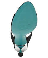 Betsey Johnson Women's Lacy Embellished Satin Heeled Mules