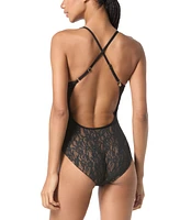 Michael Kors Women's Floral Lace Cross Back One-Piece Swimsuit