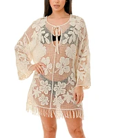 Marcus Adler Women's Crochet Swim Cover-Up Dress