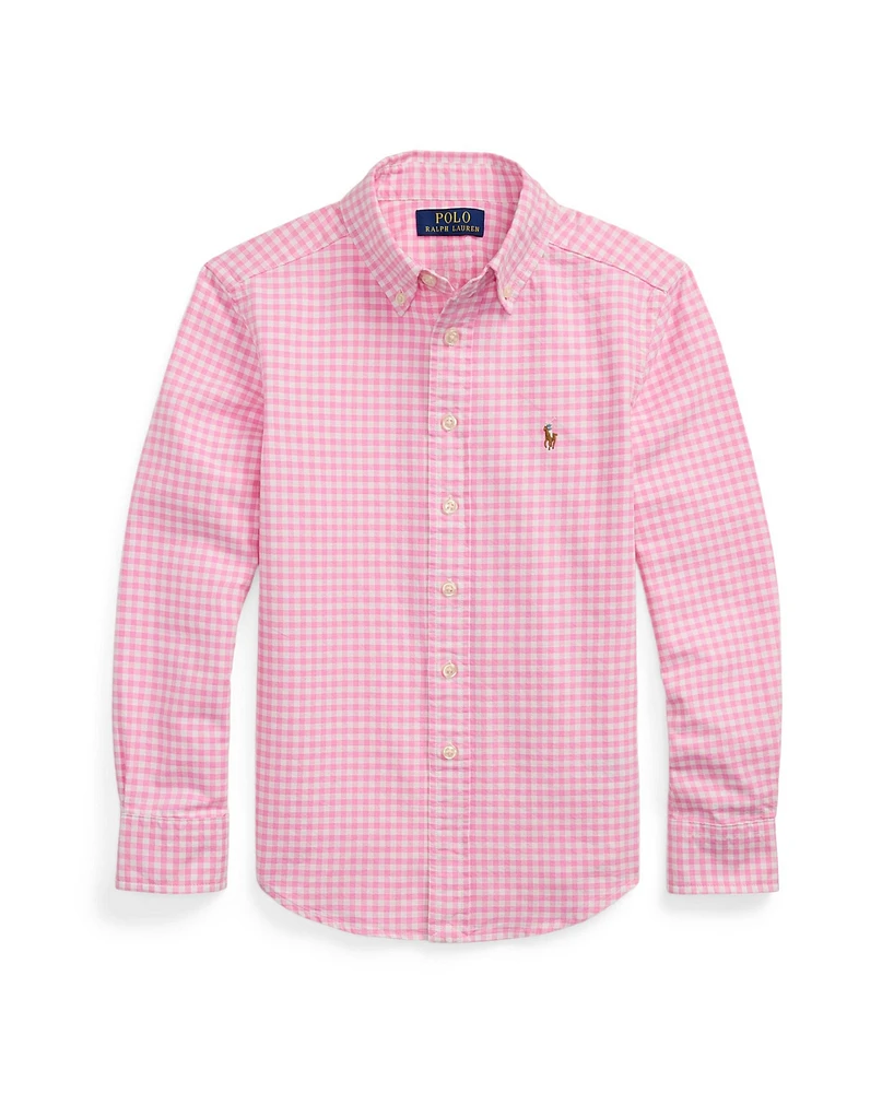 Polo Ralph Lauren Big Boys Gingham Oxford Shirt