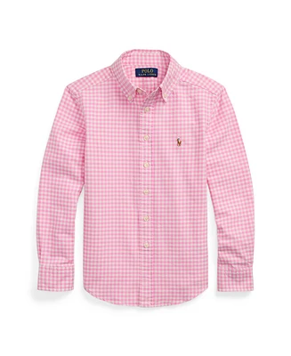 Polo Ralph Lauren Big Boys Gingham Oxford Shirt