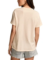 Lucky Brand Women's Floral Boyfriend Cotton T-Shirt