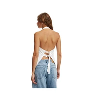 Cotton On Women's Luis Halter Seam Top