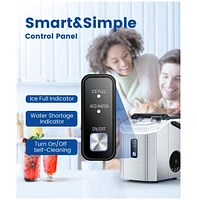 Cowsar Nugget Ice Maker Countertop, 34LBS/Day, Portable Crushed Ice Makers for Home
