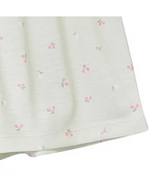 Gerber Baby Girls 2-Piece Button Up Pajama Shorts Set