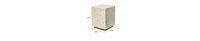 Versatile Capiz End Table Stool, Square Design with Sturdy Base