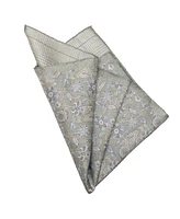Elizabetta Men's Enzo - Double Sided Silk Pocket Square for Men