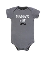 Hudson Baby Boys Cotton Bodysuits, Plaid Bow Tie, 9-12 Months