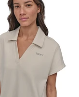 Dkny Women's Mini Stud Logo Short-Sleeve Dress