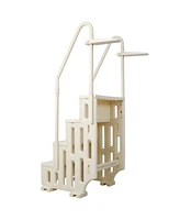 Pool Ladder Heavy-Duty 4 Safety Step for Above Ground Pools Stair Entry System with Handrails 400lbs
