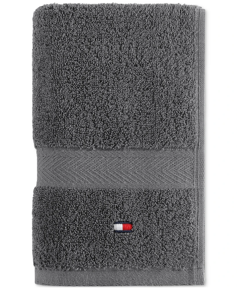 Tommy Hilfiger Home Modern American Solid Cotton Hand Towel, 16" x 26"