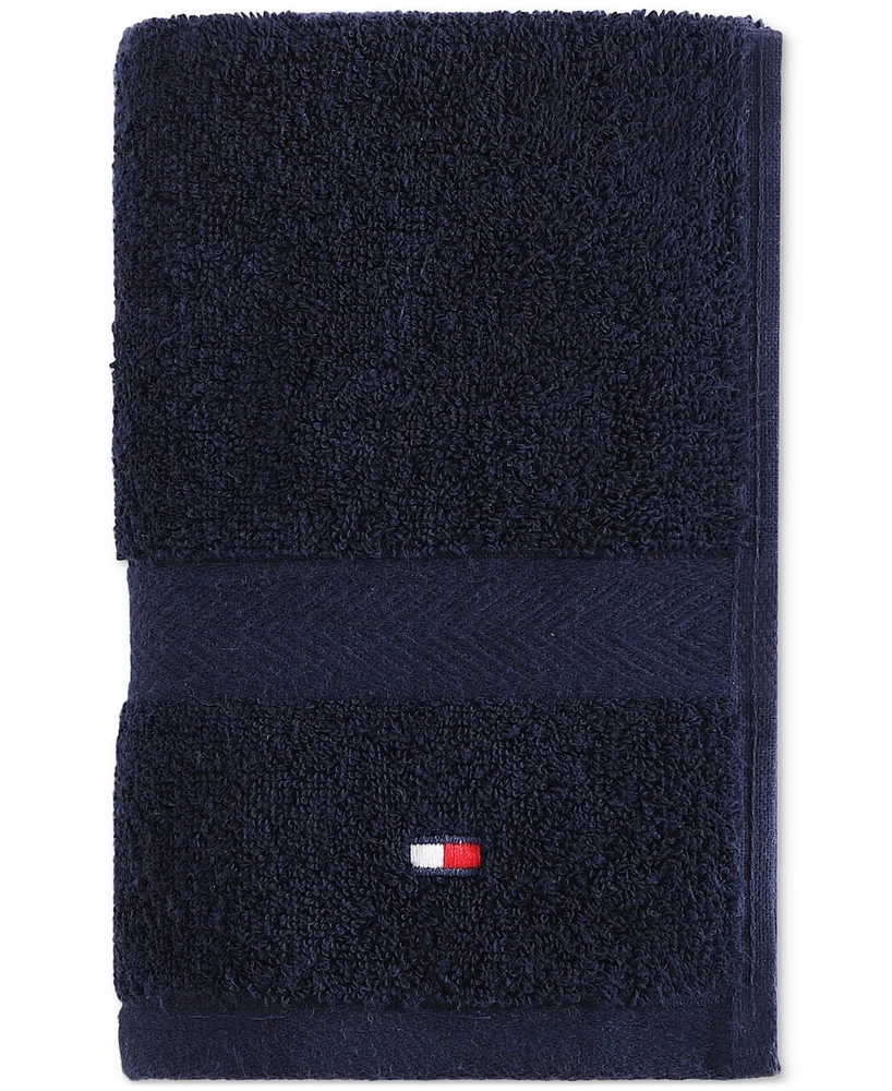Tommy Hilfiger Home Modern American Solid Cotton Hand Towel, 16" x 26"