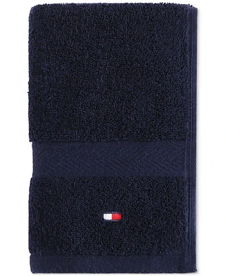 Tommy Hilfiger Home Modern American Solid Cotton Hand Towel, 16" x 26"