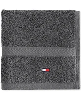 Tommy Hilfiger Home Modern American Solid Cotton Washcloth, 13" x