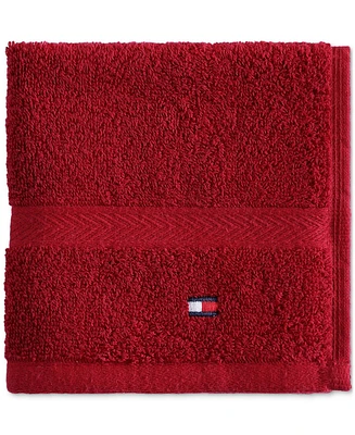 Tommy Hilfiger Home Modern American Solid Cotton Washcloth, 13" x