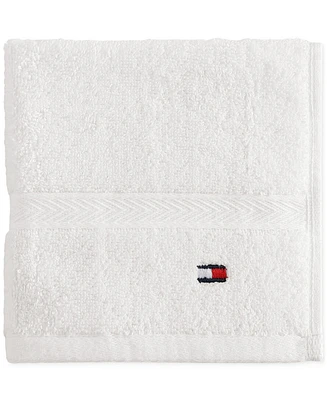 Tommy Hilfiger Home Modern American Solid Cotton Washcloth, 13" x