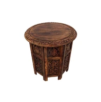 Folding Accent Table for Stylish and Space-Saving Convenience