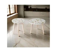 Set of 2 Side Tables for Stylish and Functional Home Decor