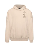 LevelWear Men's Cream New York Islanders Contact Stamp Pullover Hoodie