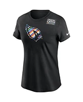 Nike Women's Black Arizona Cardinals Multicolor Crucial Catch T-Shirt